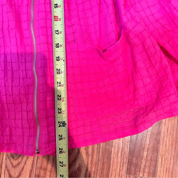 VINTAGE | Chicos hot pink lightweight textured blazer jacket - Picture 9 of 10